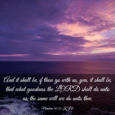 Picture 03 - Numbers 10:32 KJV - And it shall be, if thou go with us, yea, it - Bible Verse Picture