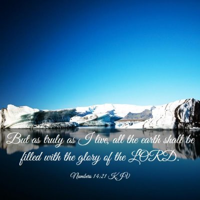 Picture 03 - Numbers 14:21 KJV - But as truly as I live, all the earth shall be - Bible Verse Picture