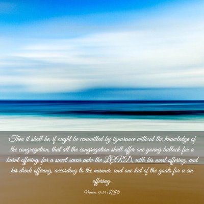 Picture 03 - Numbers 15:24 KJV - Then it shall be, if ought be committed by - Bible Verse Picture