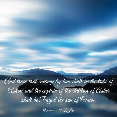 Picture 03 - Numbers 2:27 KJV - And those that encamp by him shall be the tribe - Bible Verse Picture
