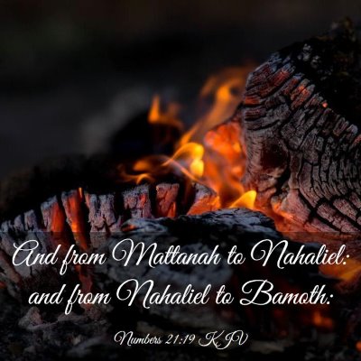 Picture 03 - Numbers 21:19 KJV - And from Mattanah to Nahaliel: and from Nahaliel - Bible Verse Picture