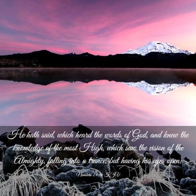 Picture 03 - Numbers 24:16 KJV - He hath said, which heard the words of God, and - Bible Verse Picture