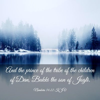 Picture 03 - Numbers 34:22 KJV - And the prince of the tribe of the children of - Bible Verse Picture