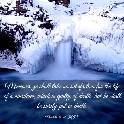Picture 03 - Numbers 35:31 KJV - Moreover ye shall take no satisfaction for the - Bible Verse Picture