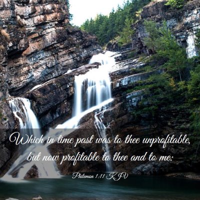 Picture 03 - Philemon 1:11 KJV - Which in time past was to thee unprofitable, but - Bible Verse Picture