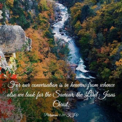 Picture 03 - Philippians 3:20 KJV - For our conversation is in heaven; from whence - Bible Verse Picture
