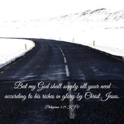 Picture 03 - Philippians 4:19 KJV - But my God shall supply all your need according - Bible Verse Picture
