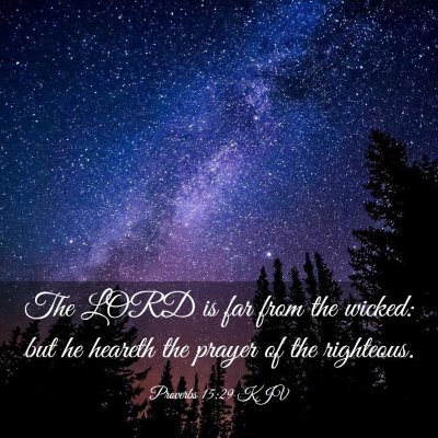 Picture 03 - Proverbs 15:29 KJV - The LORD is far from the wicked: but he heareth - Bible Verse Picture