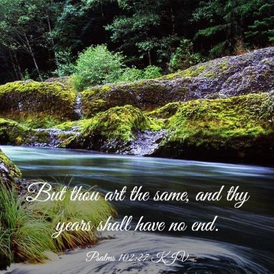 Picture 03 - Psalms 102:27 KJV - But thou art the same, and thy years shall have - Bible Verse Picture