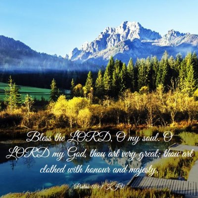 Picture 03 - Psalms 104:1 KJV - Bless the LORD, O my soul. O LORD my God, thou - Bible Verse Picture