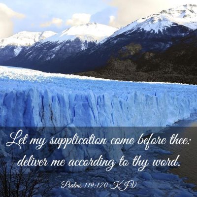Picture 03 - Psalms 119:170 KJV - Let my supplication come before thee: deliver me - Bible Verse Picture