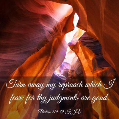 Picture 03 - Psalms 119:39 KJV - Turn away my reproach which I fear: for thy - Bible Verse Picture
