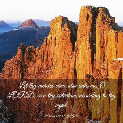 Picture 03 - Psalms 119:41 KJV - Let thy mercies come also unto me, O LORD, even - Bible Verse Picture