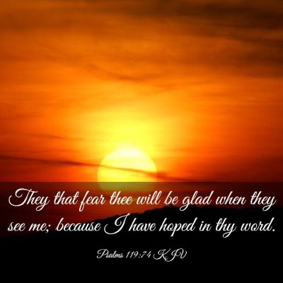 Picture 03 - Psalms 119:74 KJV - They that fear thee will be glad when they see - Bible Verse Picture