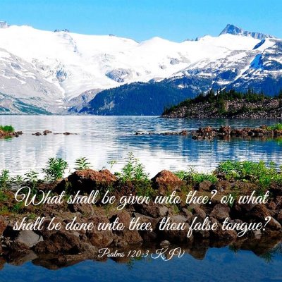 Picture 03 - Psalms 120:3 KJV - What shall be given unto thee? or what shall be - Bible Verse Picture