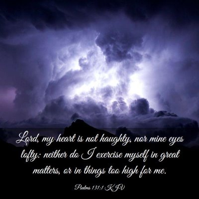 Picture 03 - Psalms 131:1 KJV - Lord, my heart is not haughty, nor mine eyes - Bible Verse Picture