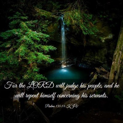 Picture 03 - Psalms 135:14 KJV - For the LORD will judge his people, and he will - Bible Verse Picture
