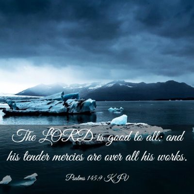 Picture 03 - Psalms 145:9 KJV - The LORD is good to all: and his tender mercies - Bible Verse Picture