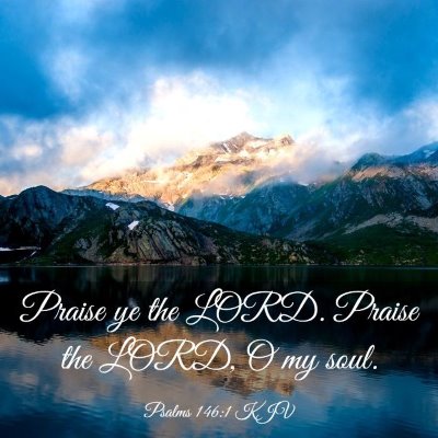 Picture 03 - Psalms 146:1 KJV - Praise ye the LORD. Praise the LORD, O my - Bible Verse Picture