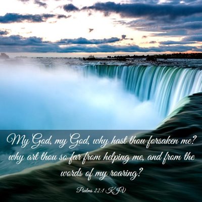 Picture 03 - Psalms 22:1 KJV - My God, my God, why hast thou forsaken me? why - Bible Verse Picture