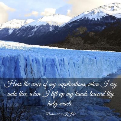 Picture 03 - Psalms 28:2 KJV - Hear the voice of my supplications, when I cry - Bible Verse Picture