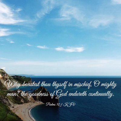 Picture 03 - Psalms 52:1 KJV - Why boastest thou thyself in mischief, O mighty - Bible Verse Picture