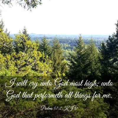 Picture 03 - Psalms 57:2 KJV - I will cry unto God most high; unto God that - Bible Verse Picture