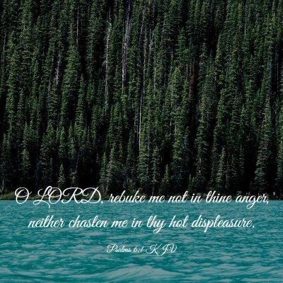 Picture 03 - Psalms 6:1 KJV - O LORD, rebuke me not in thine anger, neither - Bible Verse Picture