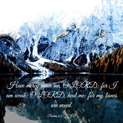Picture 03 - Psalms 6:2 KJV - Have mercy upon me, O LORD; for I am weak: O - Bible Verse Picture