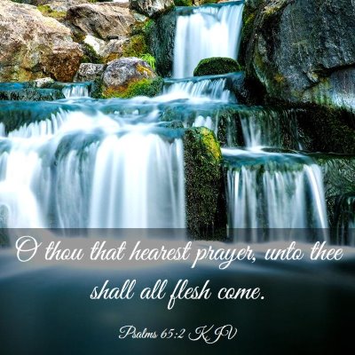Picture 03 - Psalms 65:2 KJV - O thou that hearest prayer, unto thee shall all - Bible Verse Picture