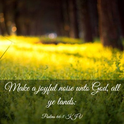 Picture 03 - Psalms 66:1 KJV - Make a joyful noise unto God, all ye - Bible Verse Picture