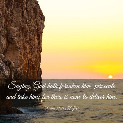Picture 03 - Psalms 71:11 KJV - Saying, God hath forsaken him: persecute and take - Bible Verse Picture
