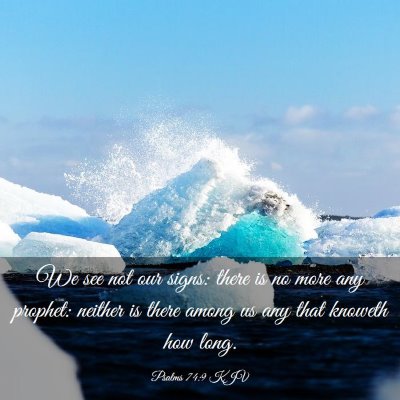 Picture 03 - Psalms 74:9 KJV - We see not our signs: there is no more any - Bible Verse Picture