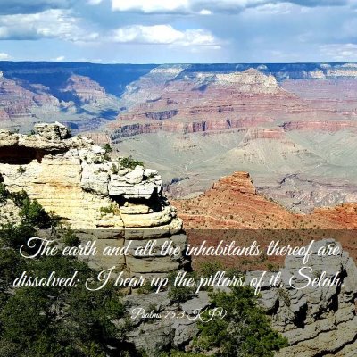 Picture 03 - Psalms 75:3 KJV - The earth and all the inhabitants thereof are - Bible Verse Picture