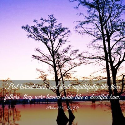 Picture 03 - Psalms 78:57 KJV - But turned back, and dealt unfaithfully like - Bible Verse Picture