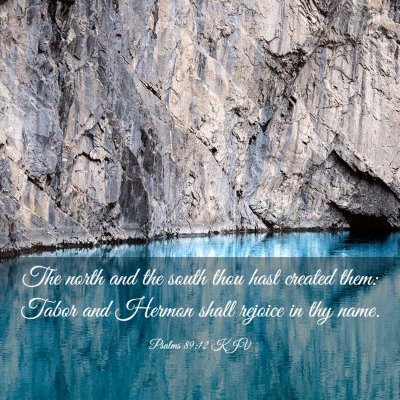 Picture 03 - Psalms 89:12 KJV - The north and the south thou hast created them: - Bible Verse Picture