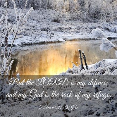 Picture 03 - Psalms 94:22 KJV - But the LORD is my defence; and my God is the - Bible Verse Picture
