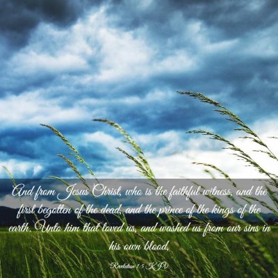 Picture 03 - Revelation 1:5 KJV - And from Jesus Christ, who is the faithful - Bible Verse Picture