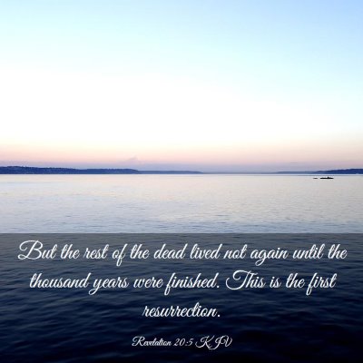 Picture 03 - Revelation 20:5 KJV - But the rest of the dead lived not again until - Bible Verse Picture