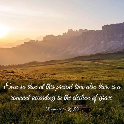 Picture 03 - Romans 11:5 KJV - Even so then at this present time also there is a - Bible Verse Picture