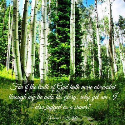 Picture 03 - Romans 3:7 KJV - For if the truth of God hath more abounded - Bible Verse Picture