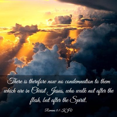 Picture 03 - Romans 8:1 KJV - There is therefore now no condemnation to them - Bible Verse Picture