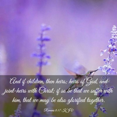 Picture 03 - Romans 8:17 KJV - And if children, then heirs; heirs of God, and - Bible Verse Picture