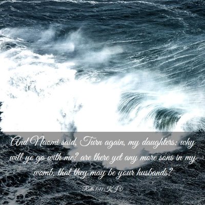 Picture 03 - Ruth 1:11 KJV - And Naomi said, Turn again, my daughters: why - Bible Verse Picture