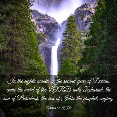Picture 03 - Zechariah 1:1 KJV - In the eighth month, in the second year of - Bible Verse Picture