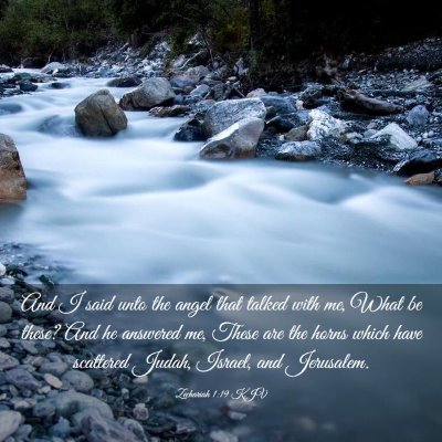 Picture 03 - Zechariah 1:19 KJV - And I said unto the angel that talked with me, - Bible Verse Picture