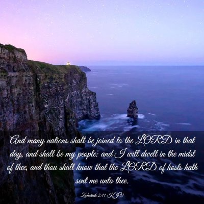 Picture 03 - Zechariah 2:11 KJV - And many nations shall be joined to the LORD in - Bible Verse Picture