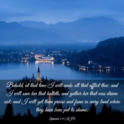 Picture 03 - Zephaniah 3:19 KJV - Behold, at that time I will undo all that afflict - Bible Verse Picture