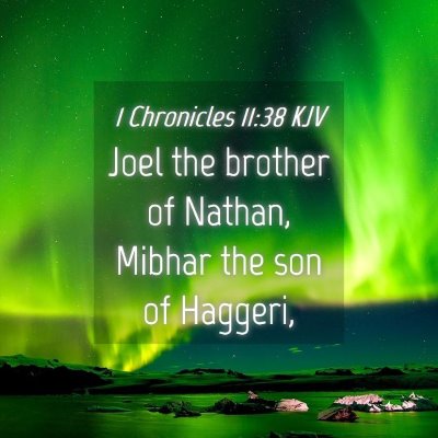 Picture 04 - 1 Chronicles 11:38 KJV - Joel the brother of Nathan, Mibhar the son of - Bible Verse Picture