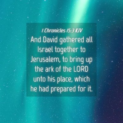 Picture 04 - 1 Chronicles 15:3 KJV - And David gathered all Israel together to - Bible Verse Picture